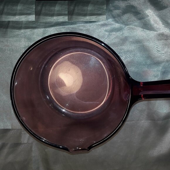 Vintage 90s Cranberry Visions Pyrex Corning 1 L All-Glass Purple Saucepan w/Lid - Picture 6 of 12
